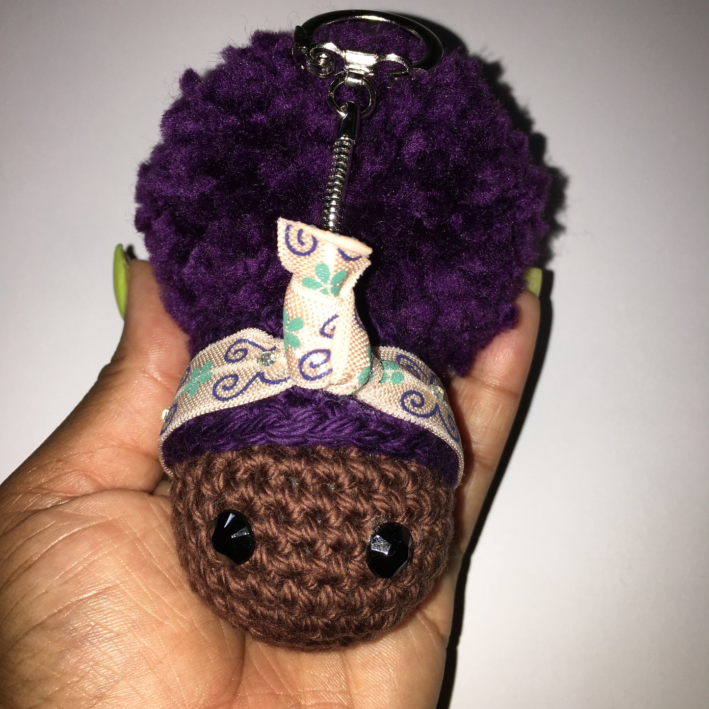 Afropuff Keychain