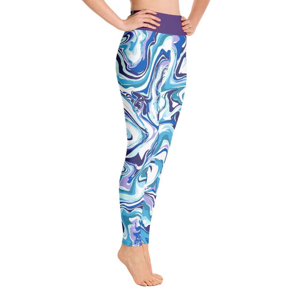 Yoga Leggings - Purple Swirl