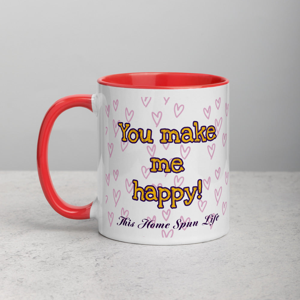 Mug with Color Inside - Happy