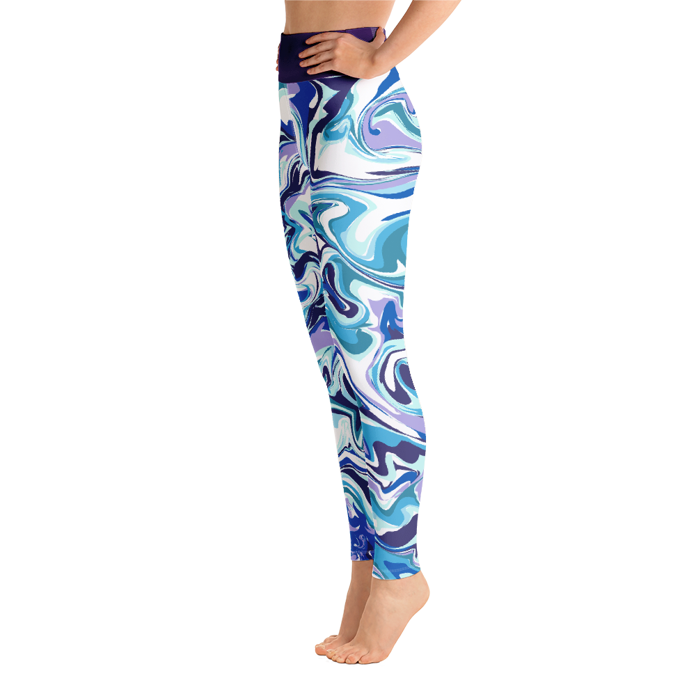 Yoga Leggings - Purple Swirl