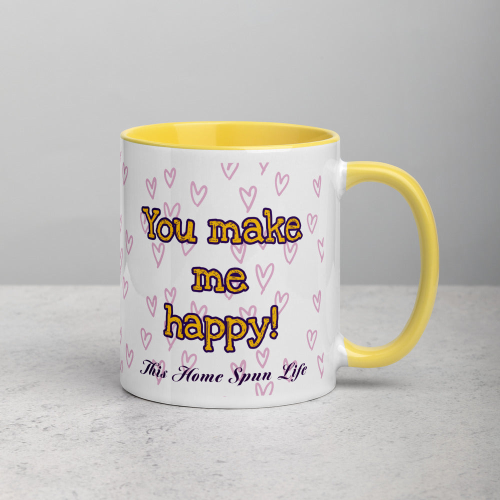 Mug with Color Inside - Happy