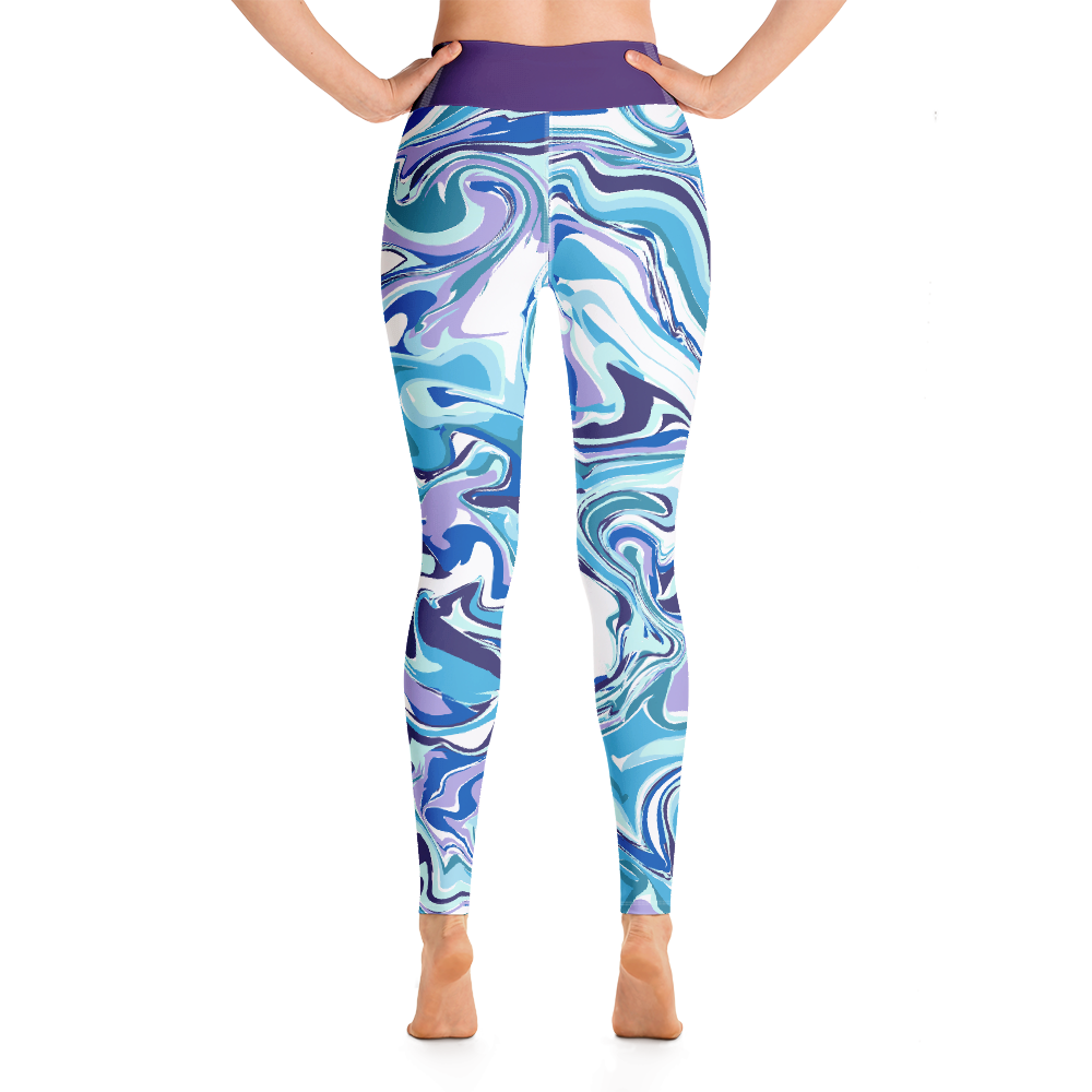 Yoga Leggings - Purple Swirl